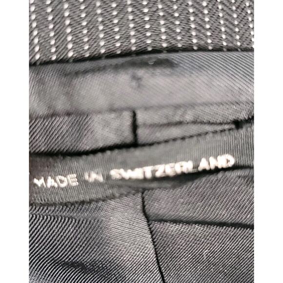 Tom Ford Blazer Mens SZ 52R (US 42) 100% Wool Black Gray Pinstripes Switzerland - Picture 9 of 16